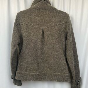 Lululemon Rare Audrey Tweed Fleece Lined Brown Bomber Jacket Women’s Size 6 Coat